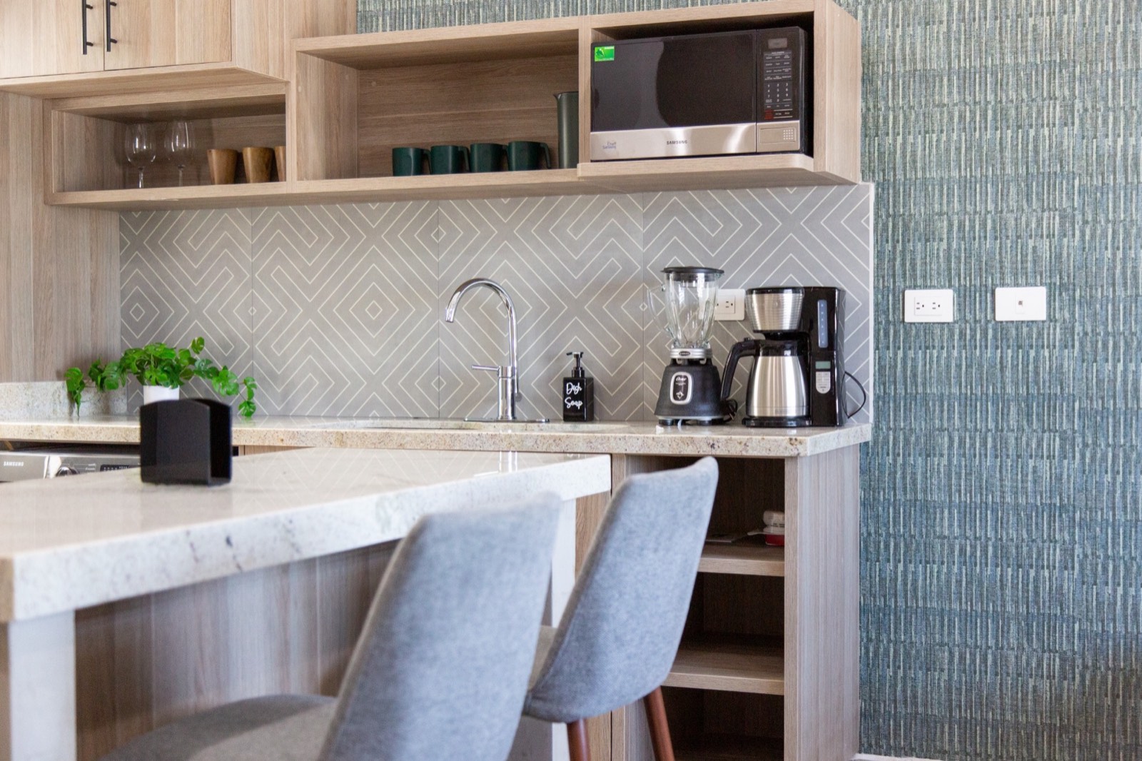 Cocina con barra